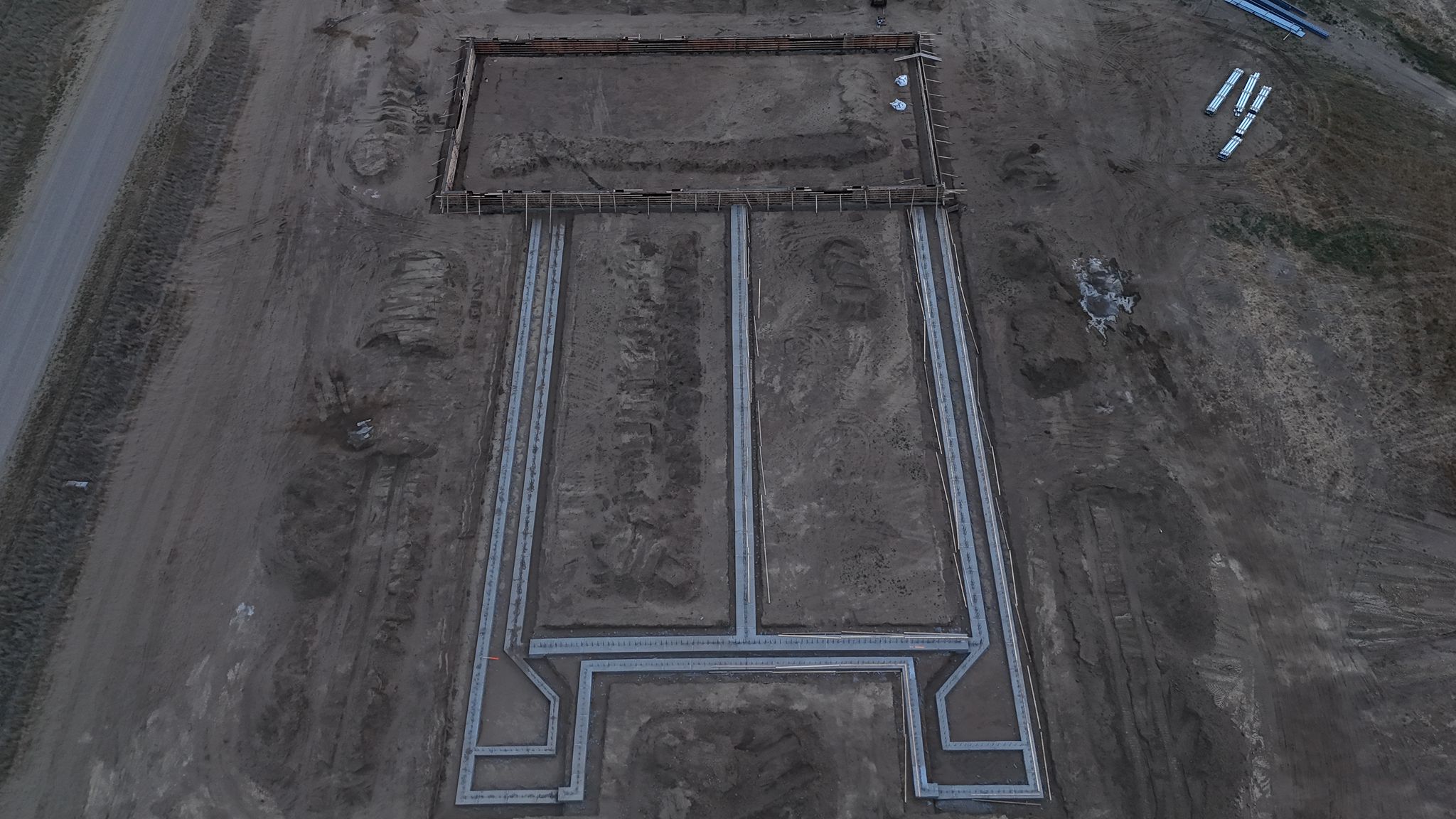 Aerial ICF Foundation Layout